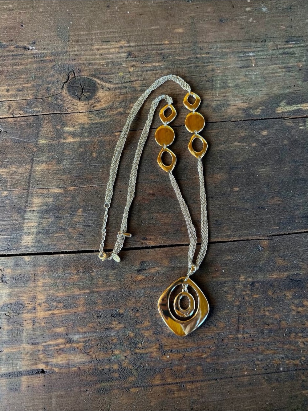 Lia Sophia Silver-Tone Layered Pendant Necklace